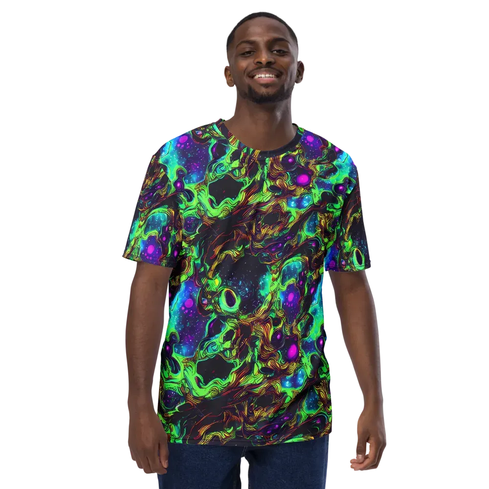 Acid Reef Reverie on Men's Crew Neck T-Shirt — Front