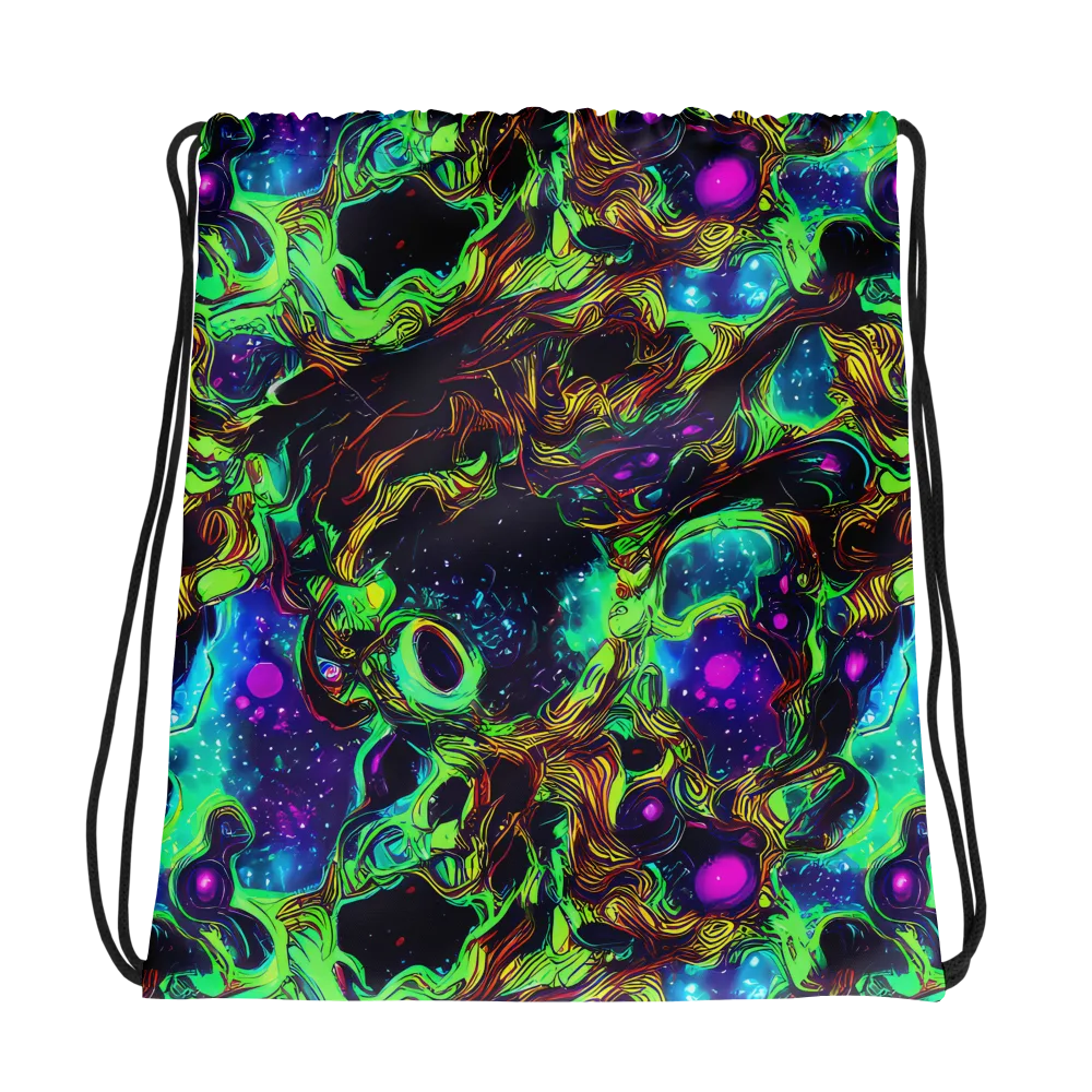 Acid Reef Reverie on Drawstring Bag — Photo