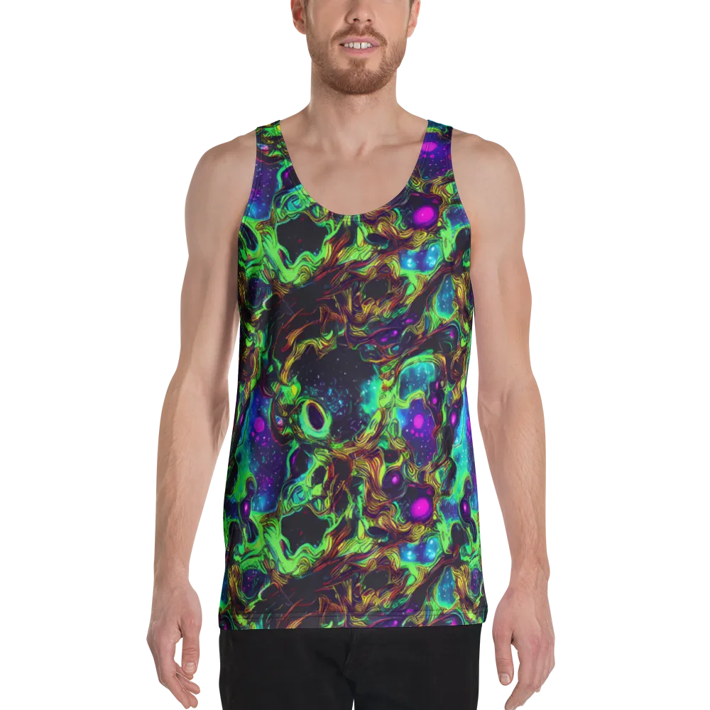 Acid Reef Reverie on Men's Tank Top — Front