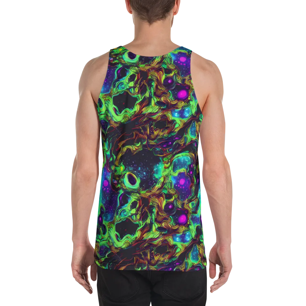Acid Reef Reverie on Men's Tank Top — Back