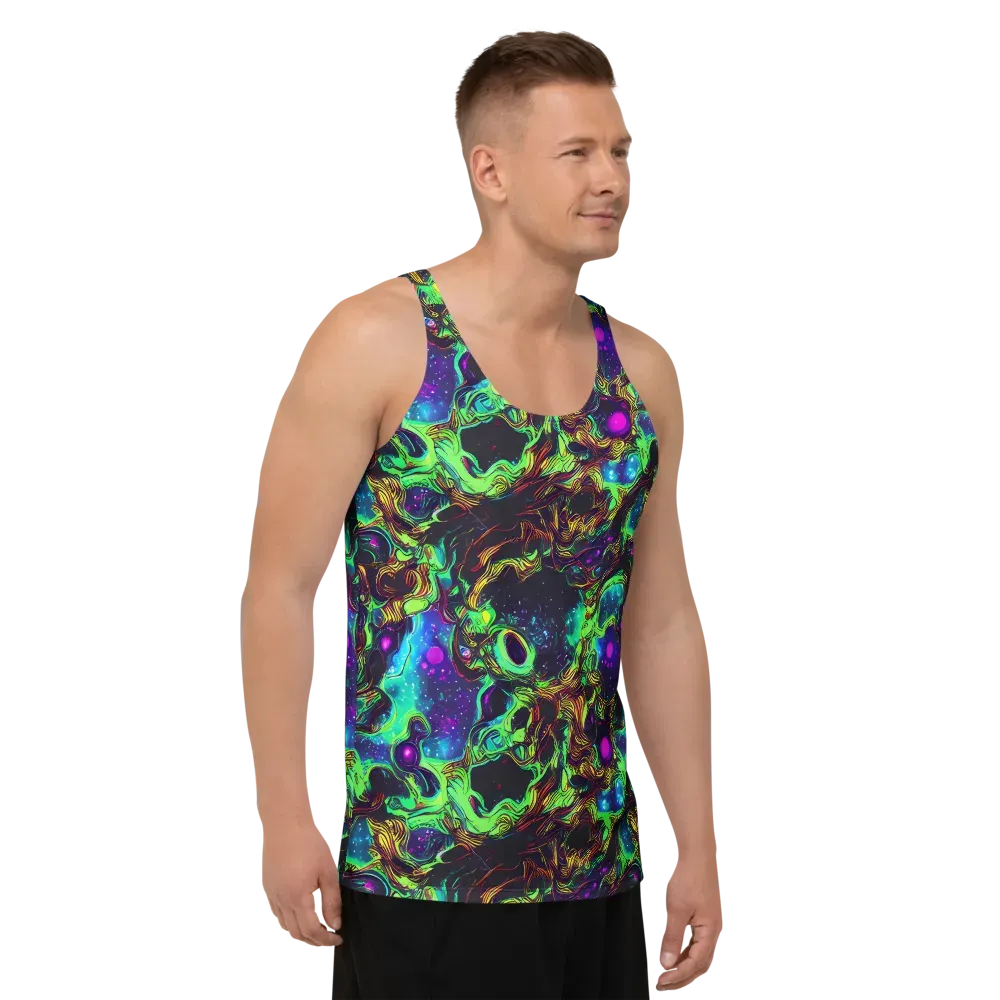 Acid Reef Reverie on Men's Tank Top — Right Front