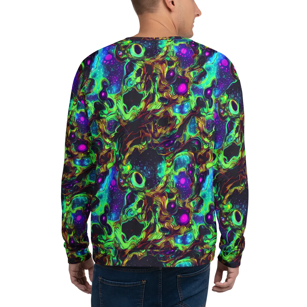 Acid Reef Reverie on Sweatshirt — Back