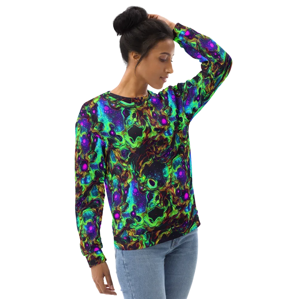 Acid Reef Reverie on Sweatshirt — Right Front