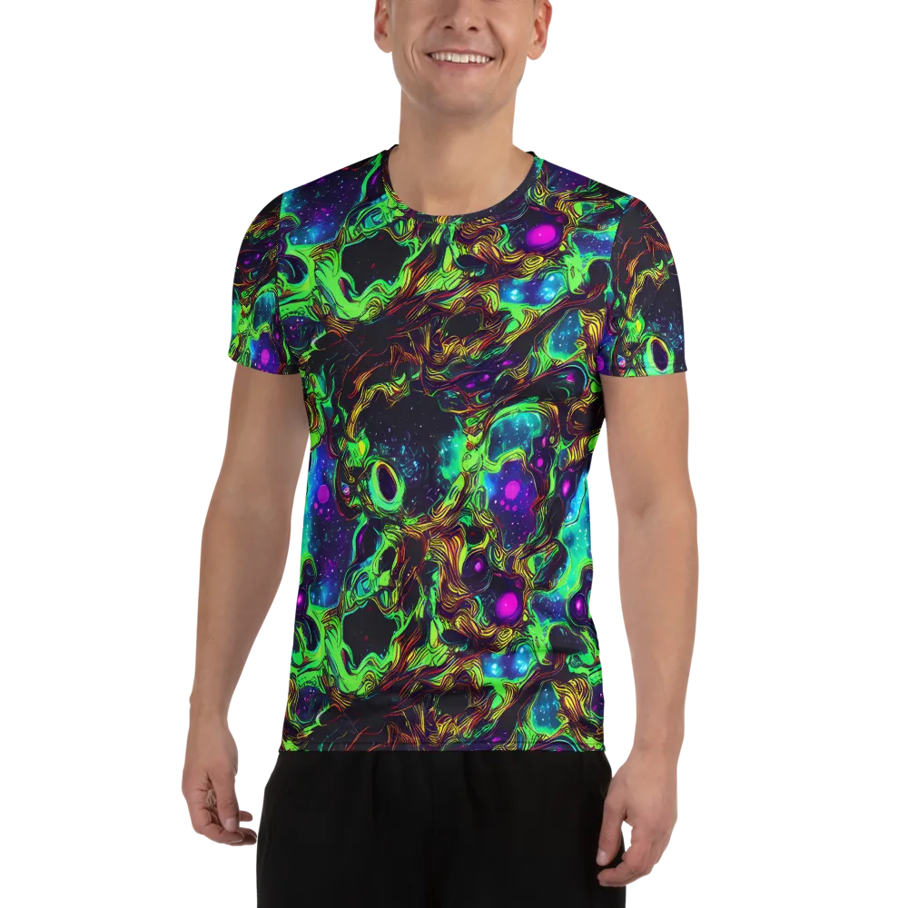 Acid Reef Reverie on Men's Athletic T-Shirt — Front