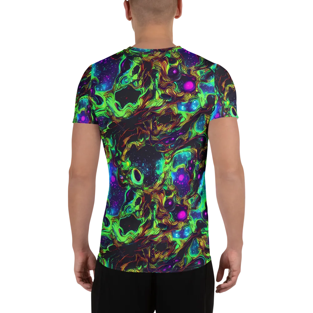 Acid Reef Reverie on Men's Athletic T-Shirt — Back