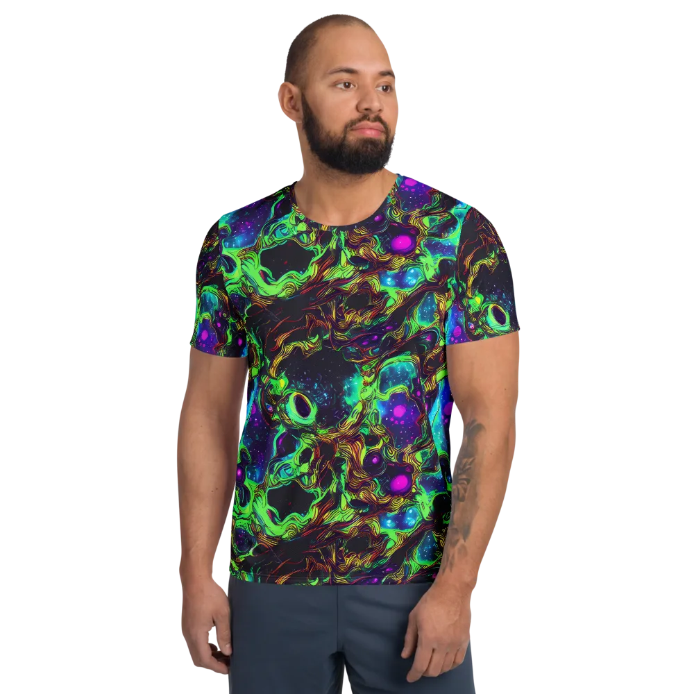 Acid Reef Reverie on Men's Athletic T-Shirt — Front