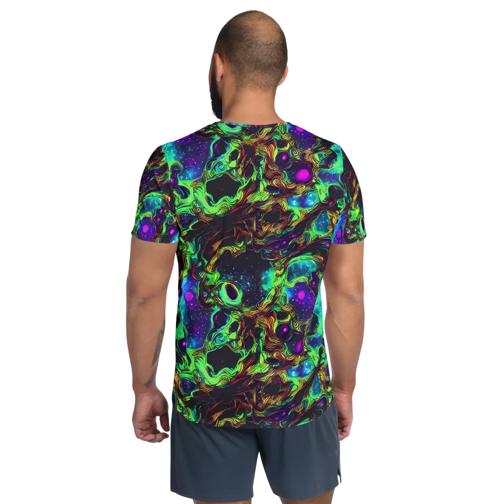 Acid Reef Reverie on Men's Athletic T-Shirt — Back
