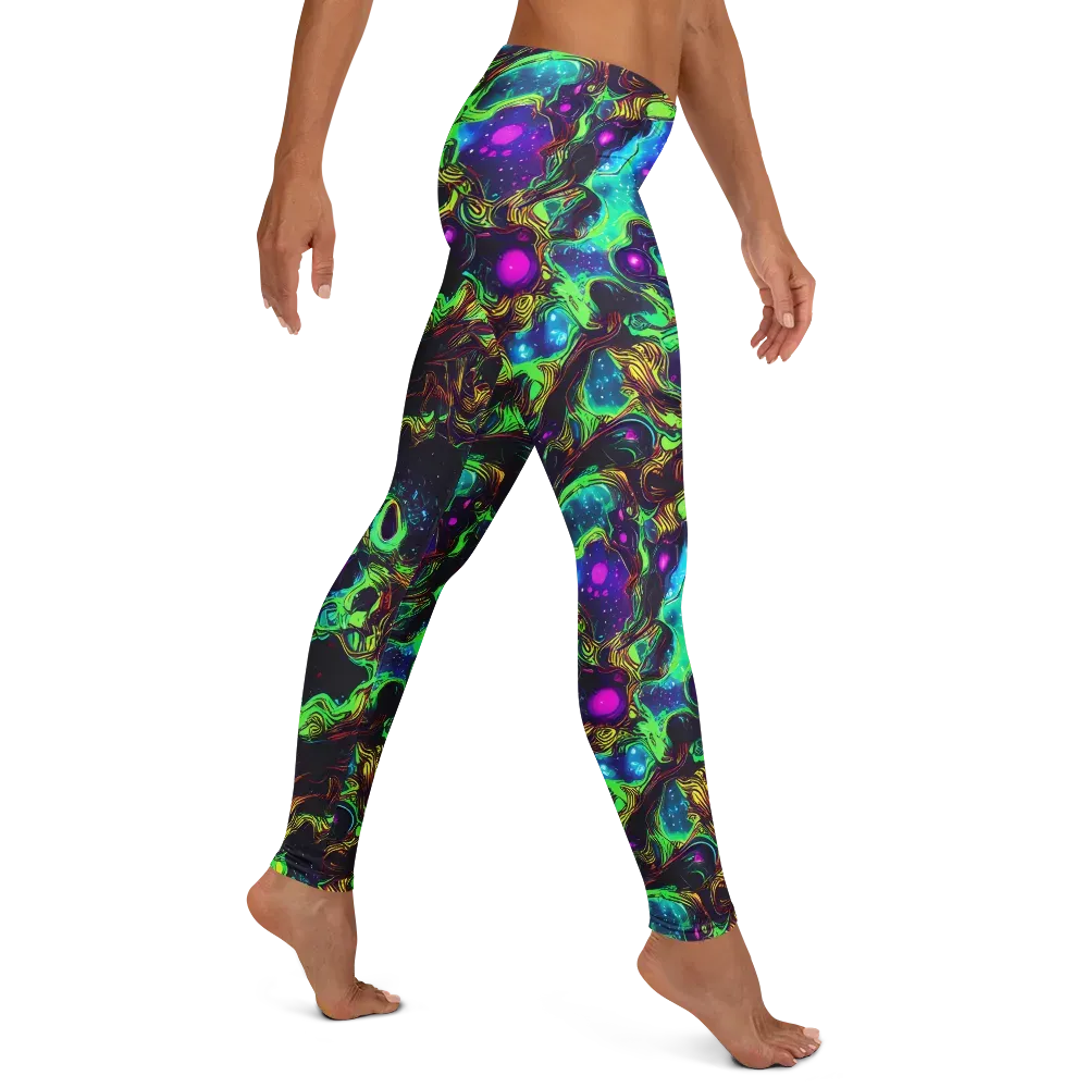 Acid Reef Reverie on Leggings — Right