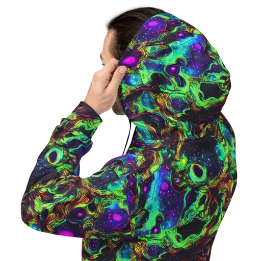 Acid Reef Reverie on a Hoodie