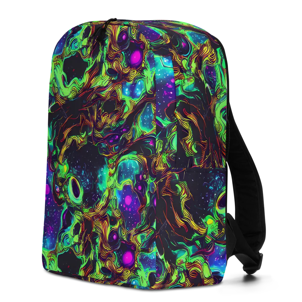 Acid Reef Reverie on Minimalist Backpack — Left