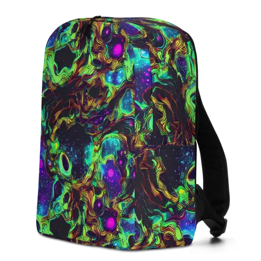 Acid Reef Reverie on a Minimalist Backpack