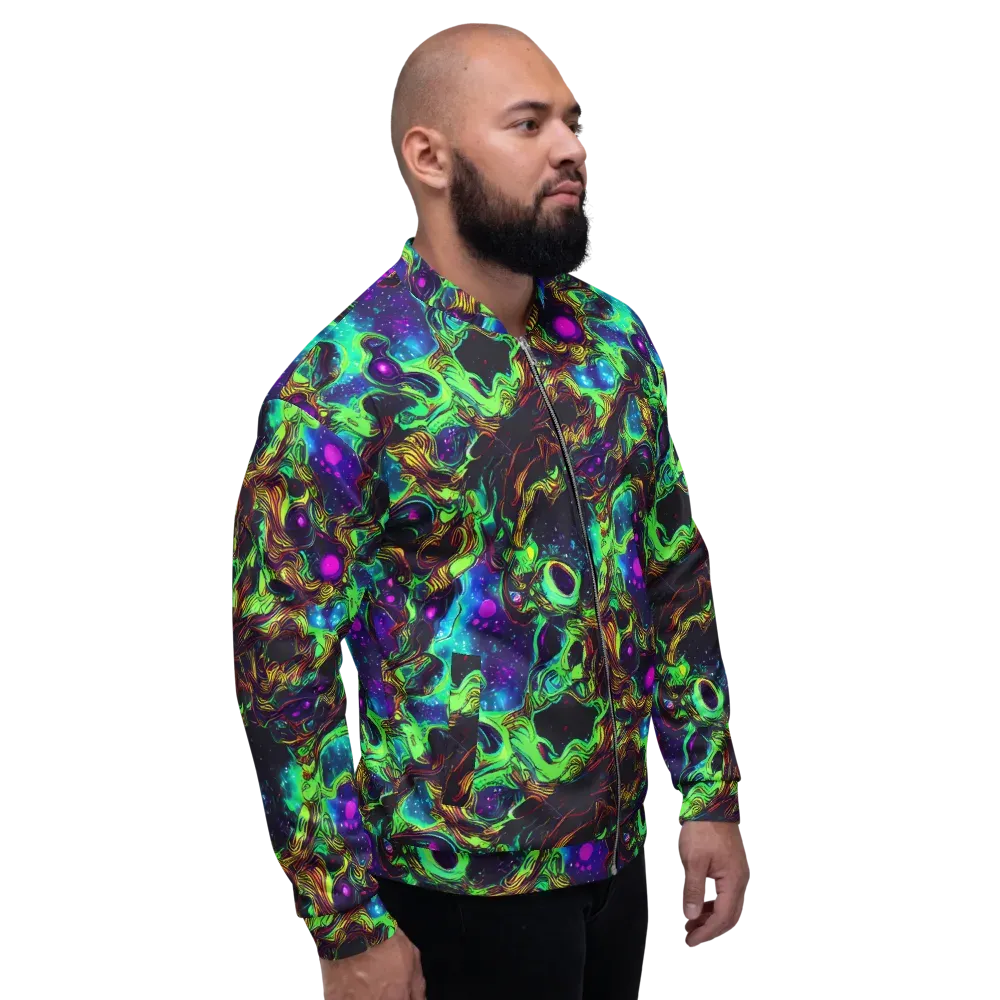 Acid Reef Reverie on Bomber Jacket — Right