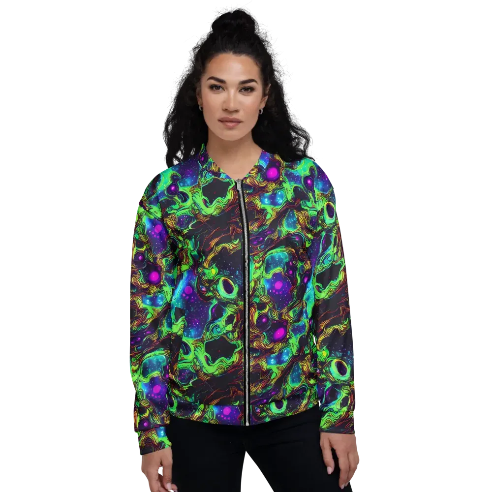 Acid Reef Reverie on Bomber Jacket — Front