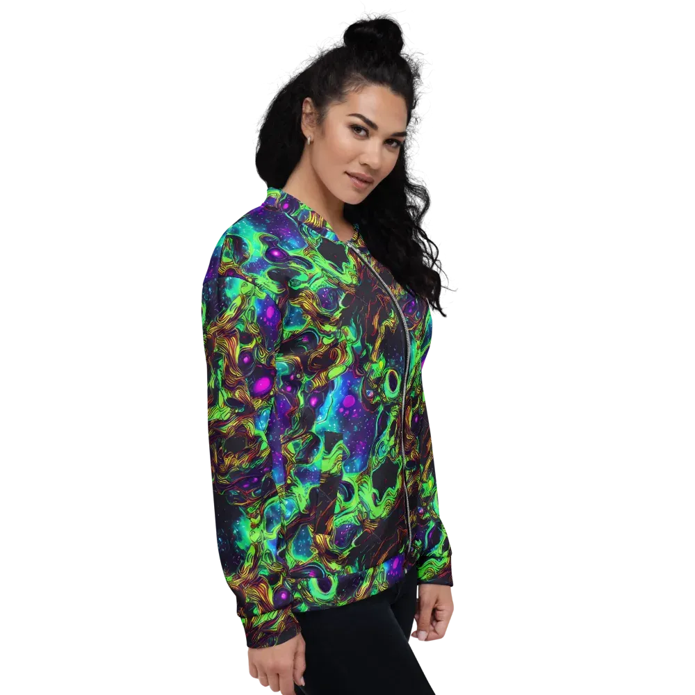 Acid Reef Reverie on Bomber Jacket — Right