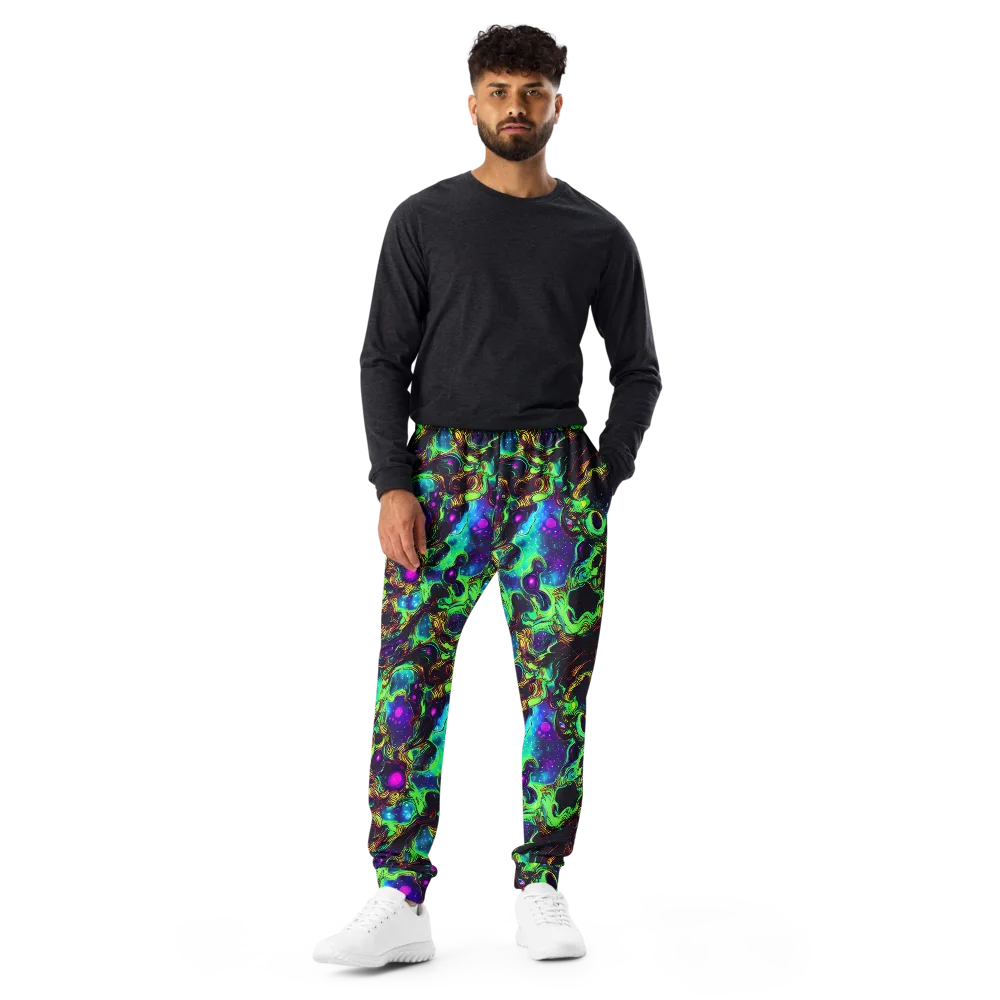 Acid Reef Reverie on Men's Joggers — Front