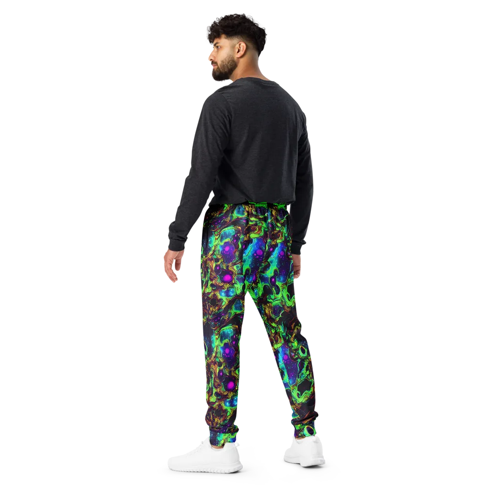 Acid Reef Reverie on Men's Joggers — Back
