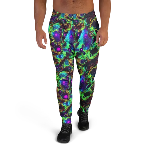 Acid Reef Reverie on a Men's Joggers