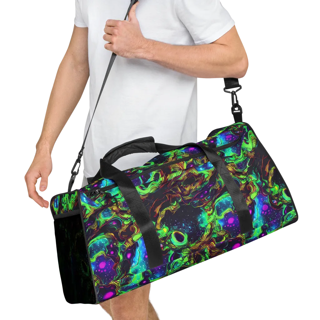 Acid Reef Reverie on Duffle Bag — Right Front