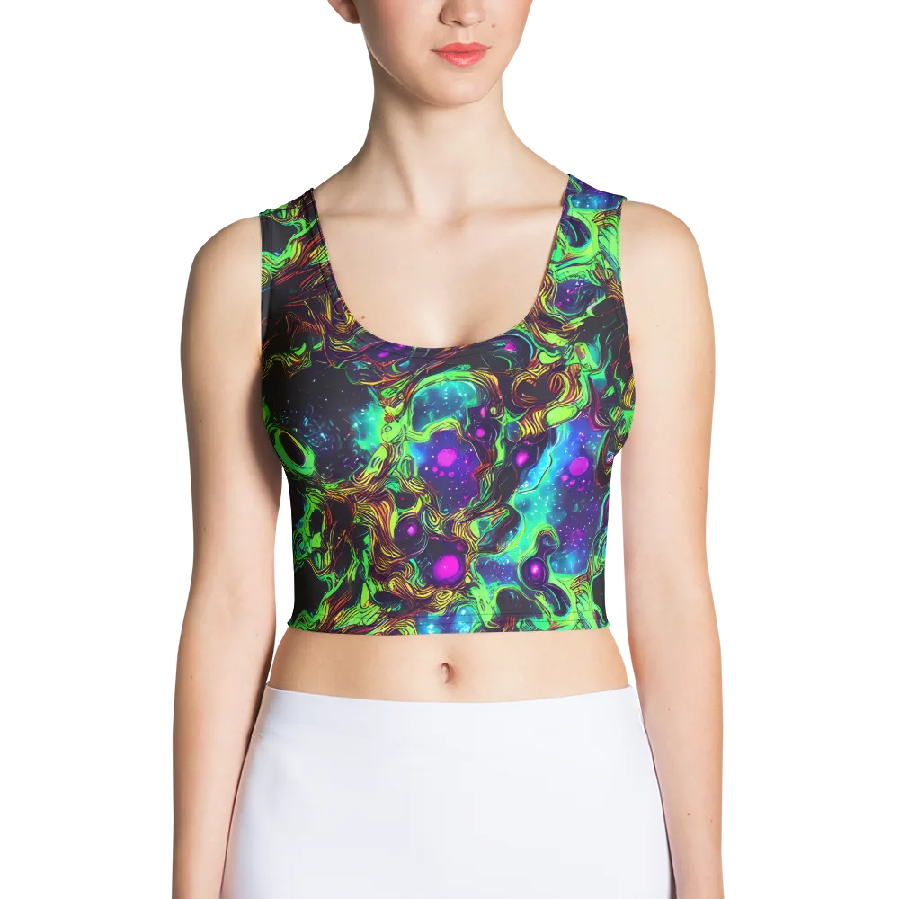 Acid Reef Reverie on Crop Top — Front