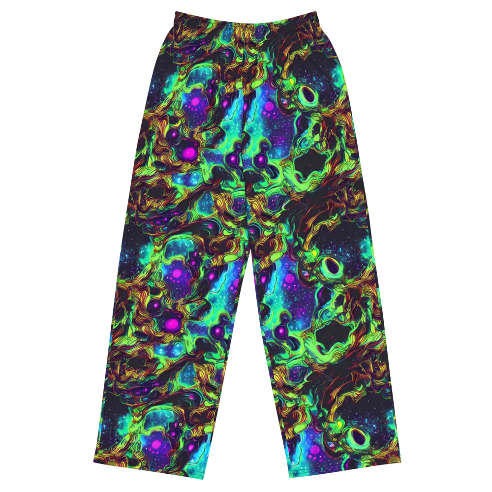 Acid Reef Reverie on Wide-Leg Pants — Front