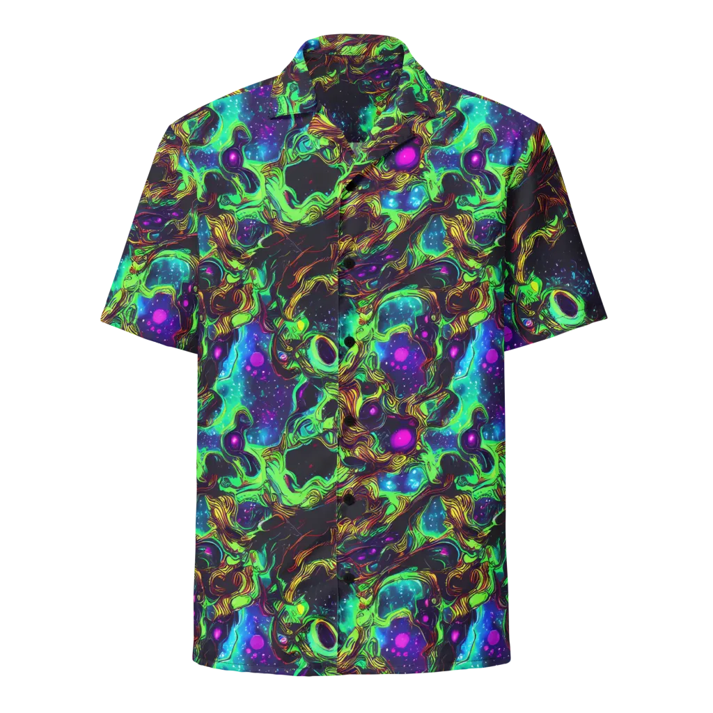 Acid Reef Reverie on Button Shirt — Front
