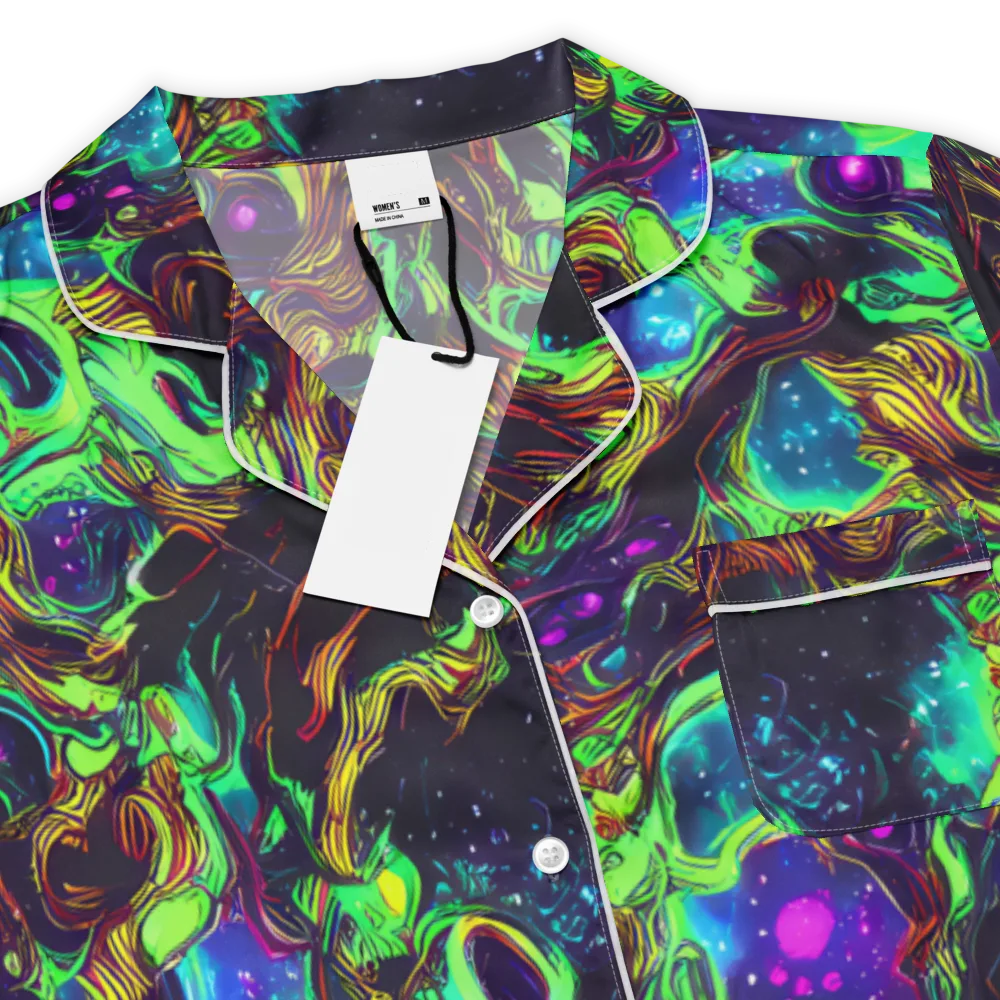 Acid Reef Reverie on Women's Short Sleeve Pajama Top — Product details