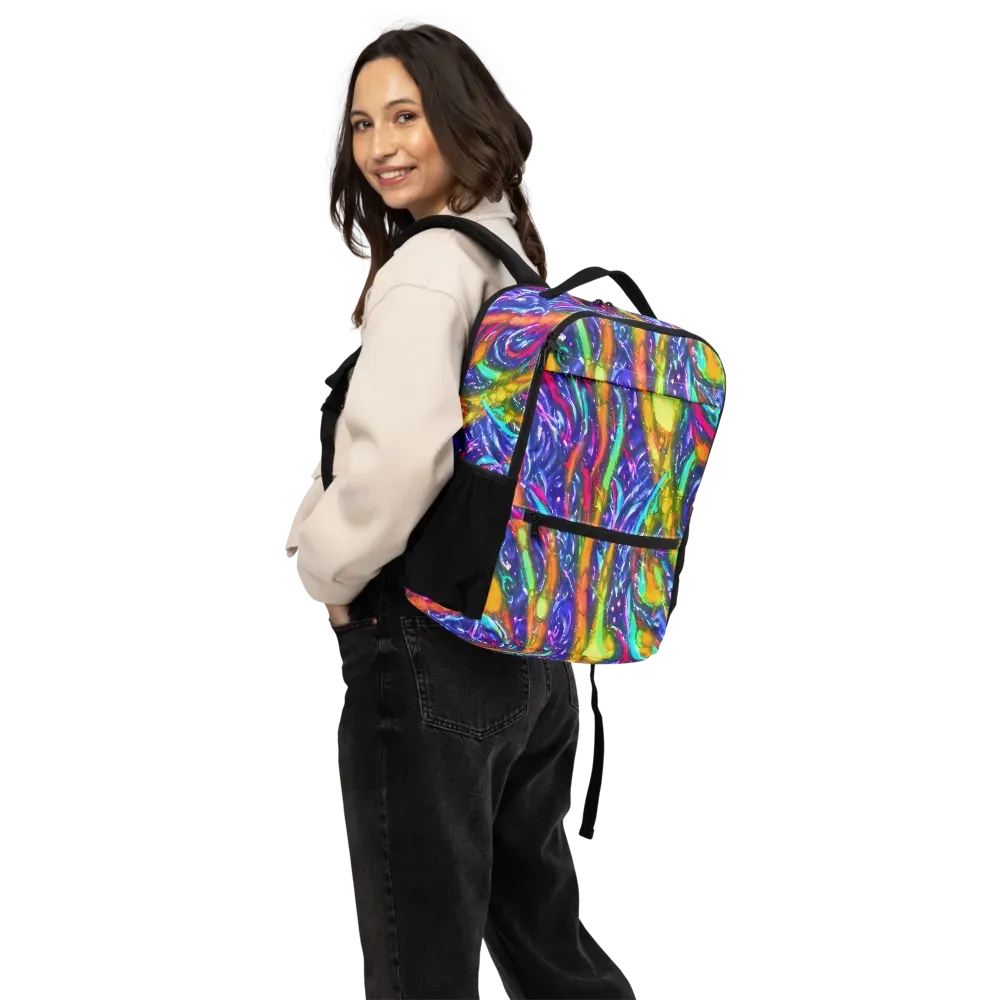 Electric Pour on Utility Backpack — Back