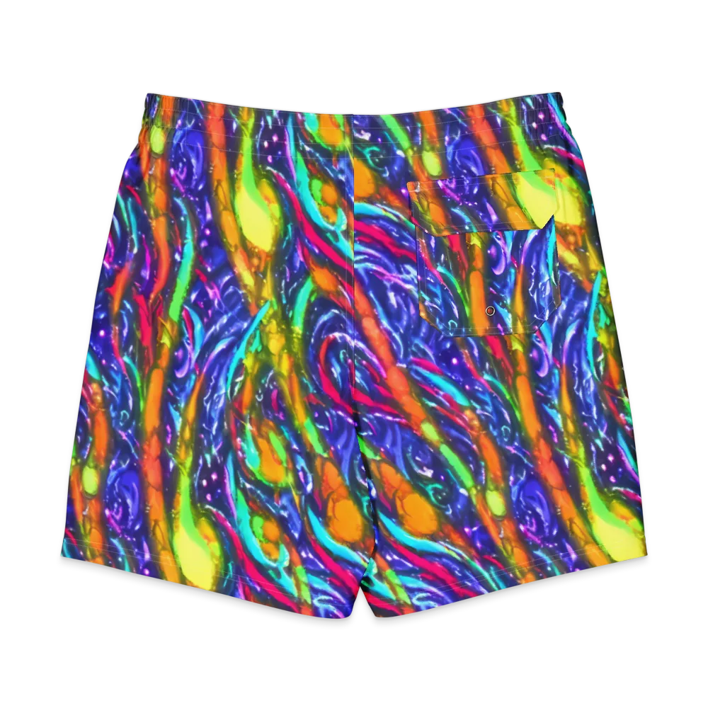 Electric Pour on Men's Board Shorts — Back