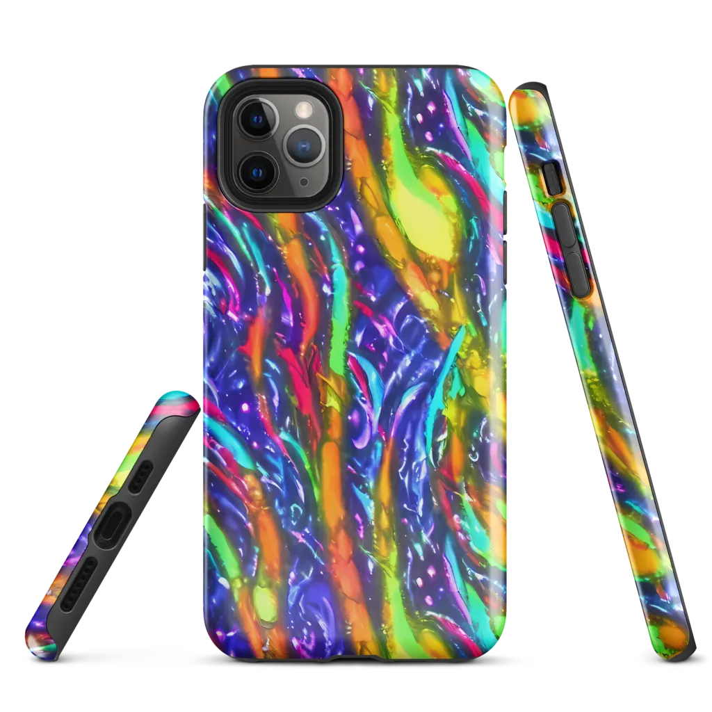 Electric Pour on Tough Case for iPhone® — Front