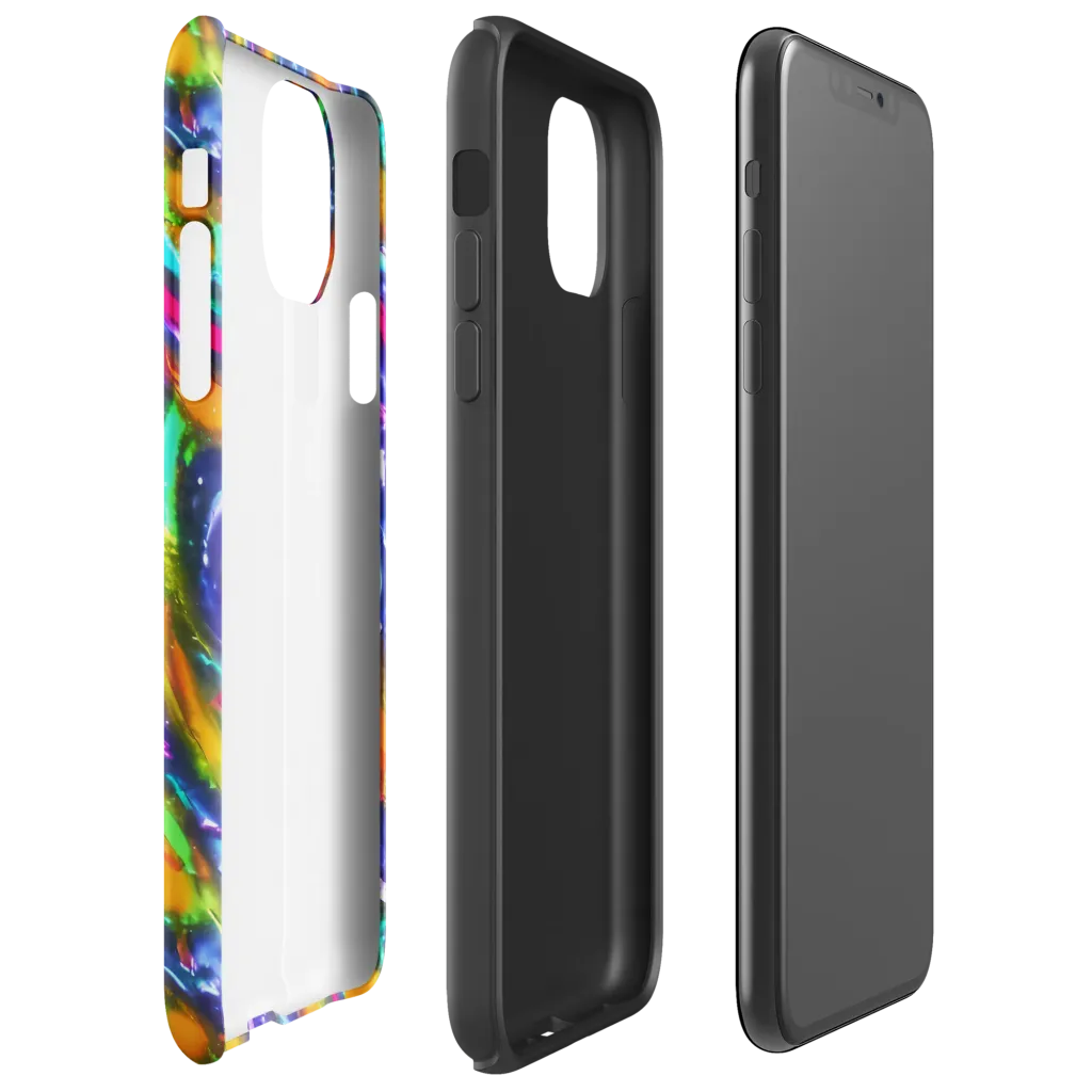 Electric Pour on Tough Case for iPhone® — Right