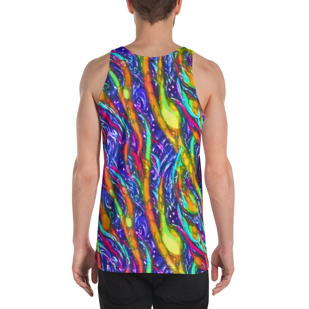 Electric Pour on Men's Tank Top — Back