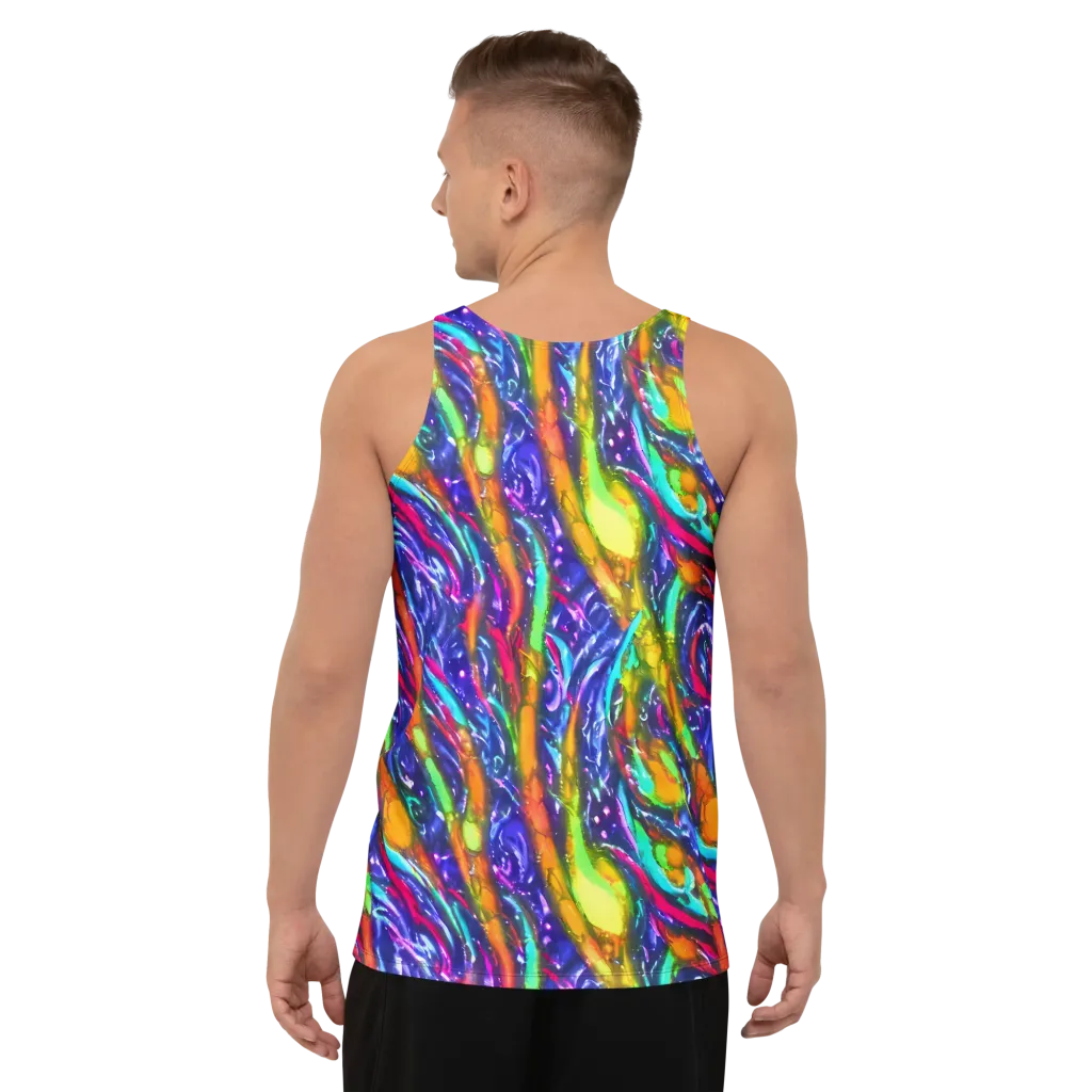 Electric Pour on Men's Tank Top — Back