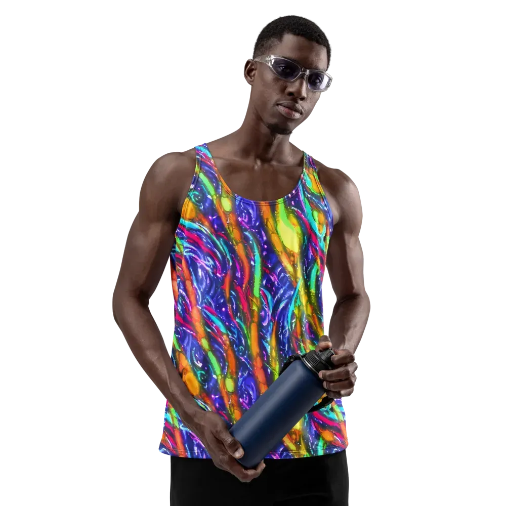 Electric Pour on Men's Tank Top — Front