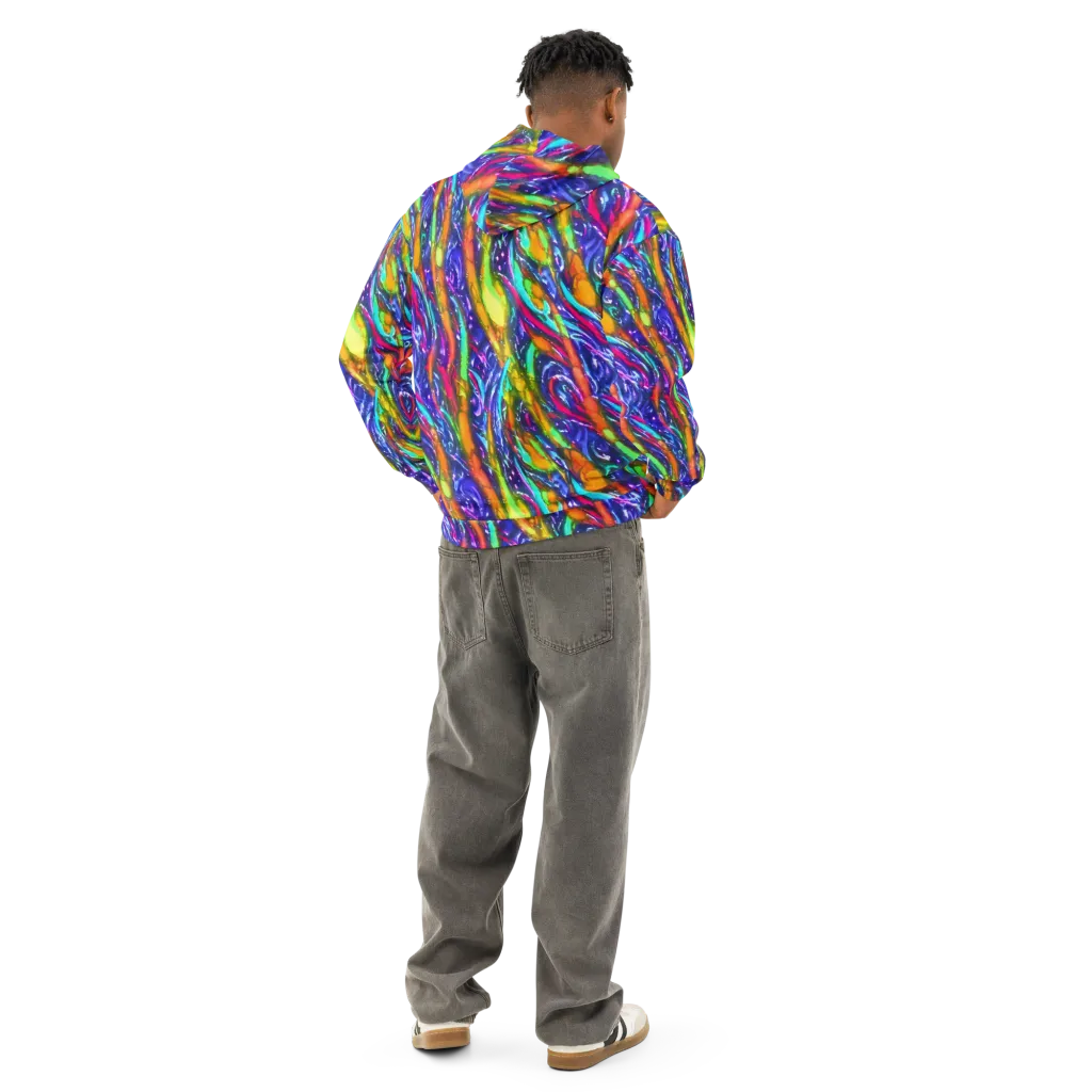 Electric Pour on Cotton Hoodie — Back
