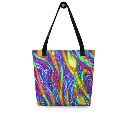 Electric Pour on a Tote Bag