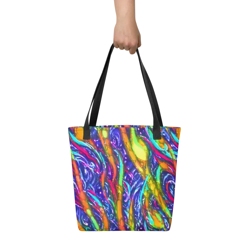 Electric Pour on Tote Bag — Front