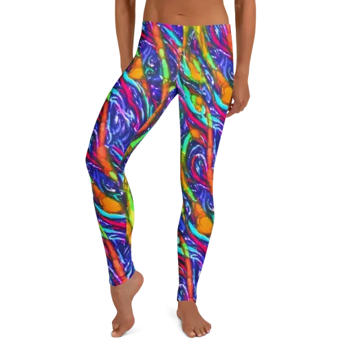 Electric Pour on a Leggings