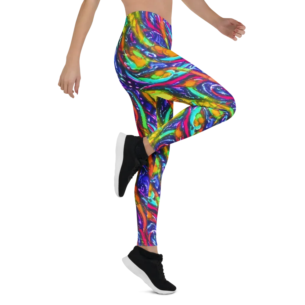 Electric Pour on Leggings — Right
