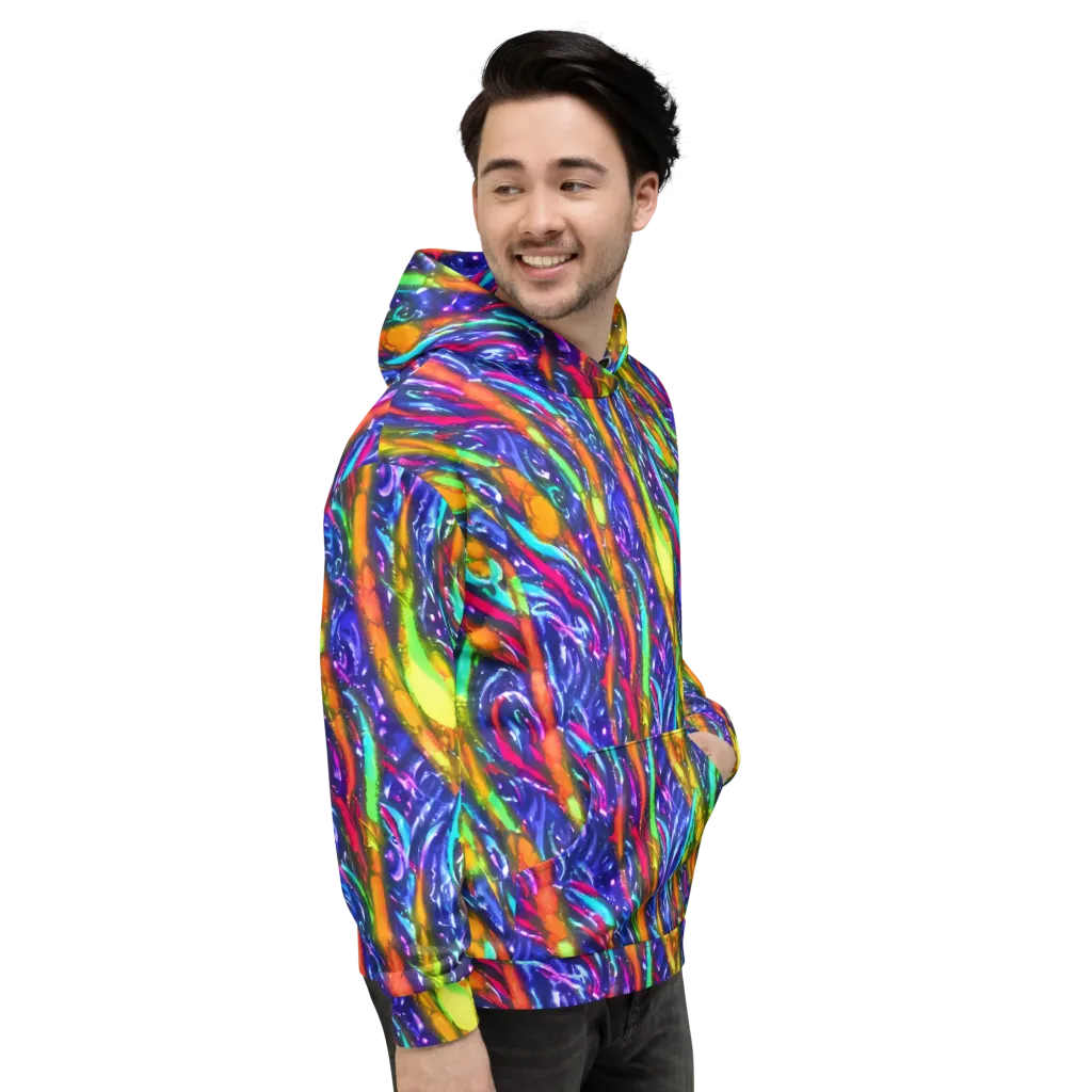 Electric Pour on Hoodie — Right