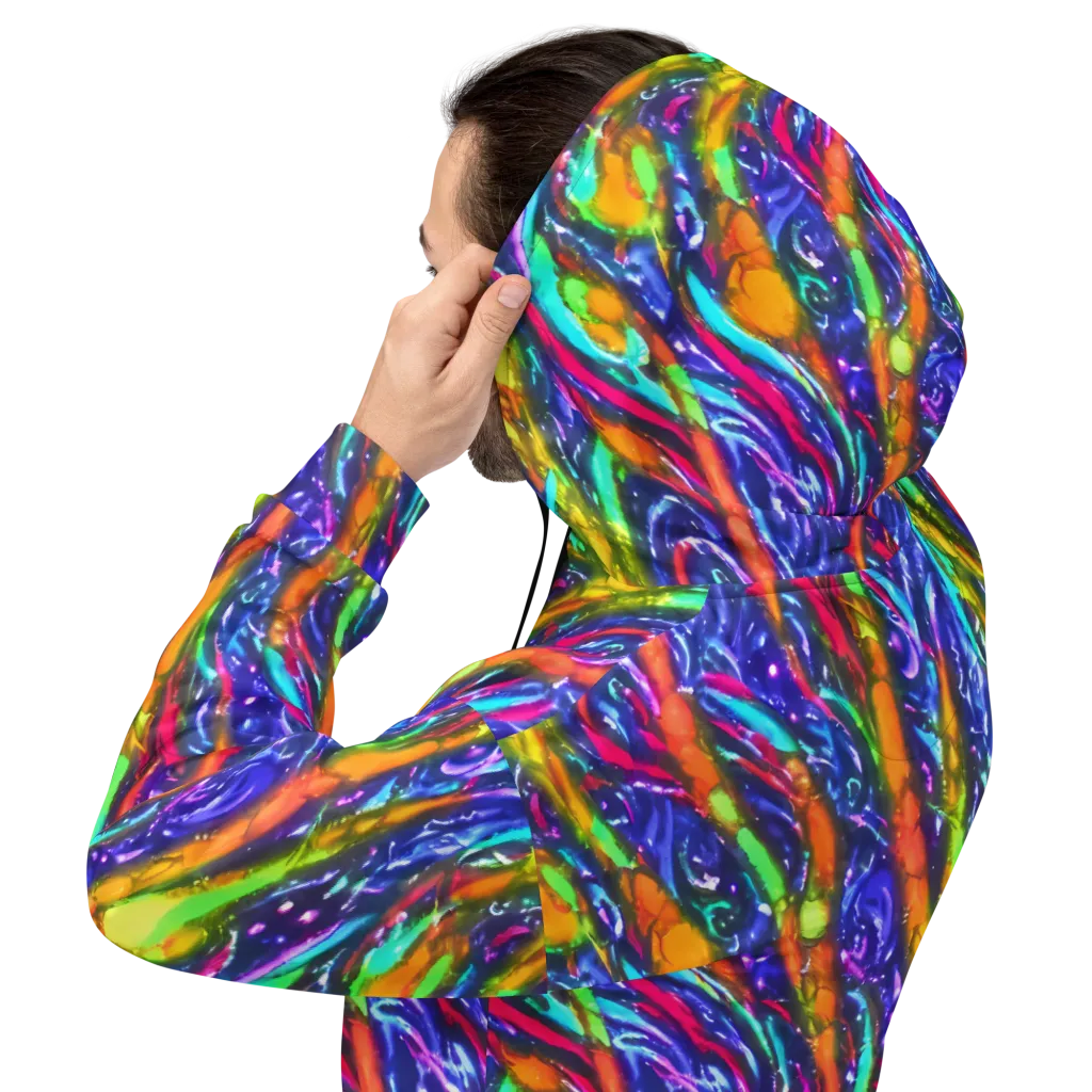 Electric Pour on Hoodie — Back