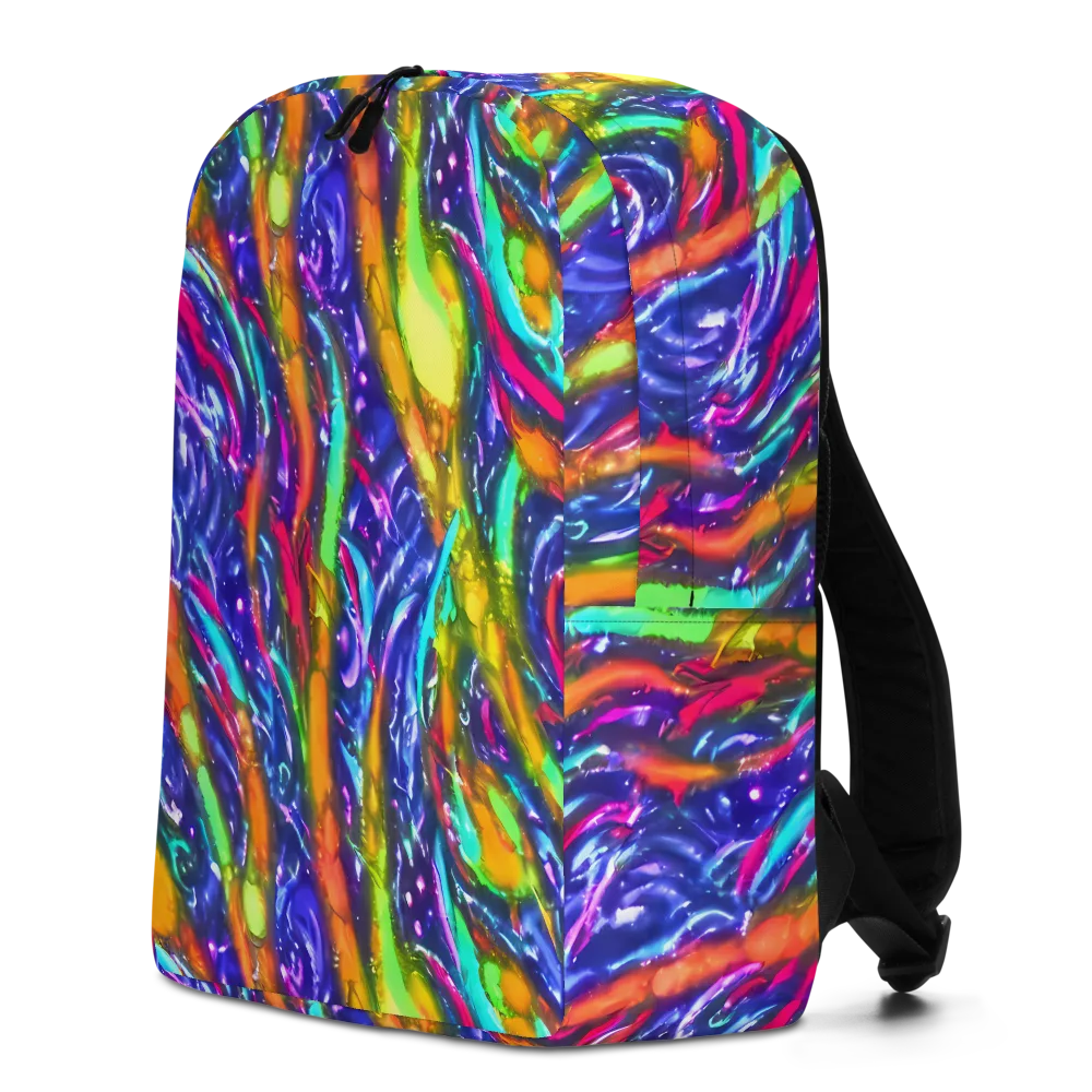 Electric Pour on Minimalist Backpack — Left