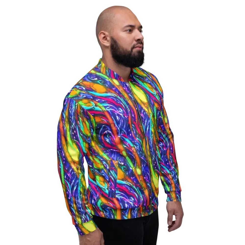 Electric Pour on Bomber Jacket — Right