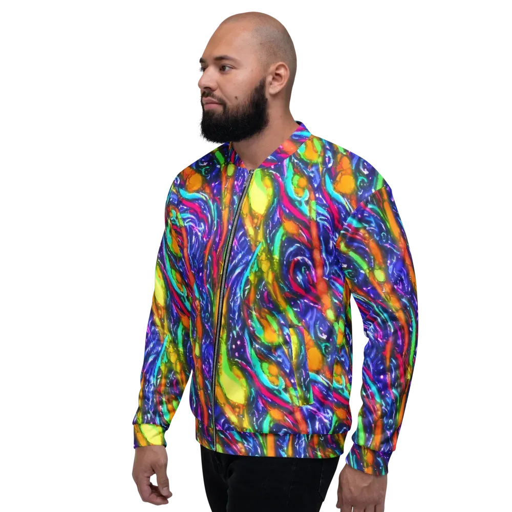Electric Pour on Bomber Jacket — Left