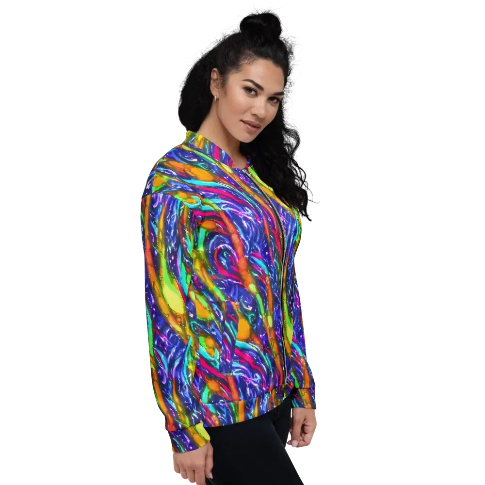 Electric Pour on Bomber Jacket — Right