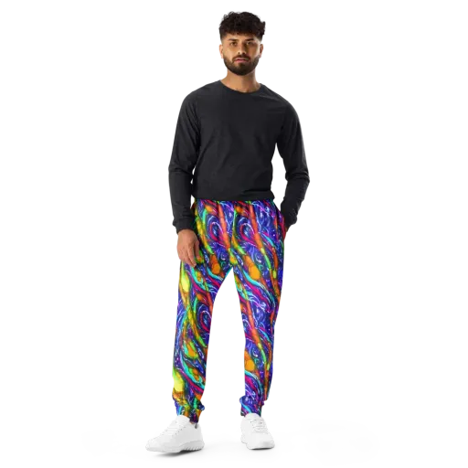 Electric Pour on a Men's Joggers