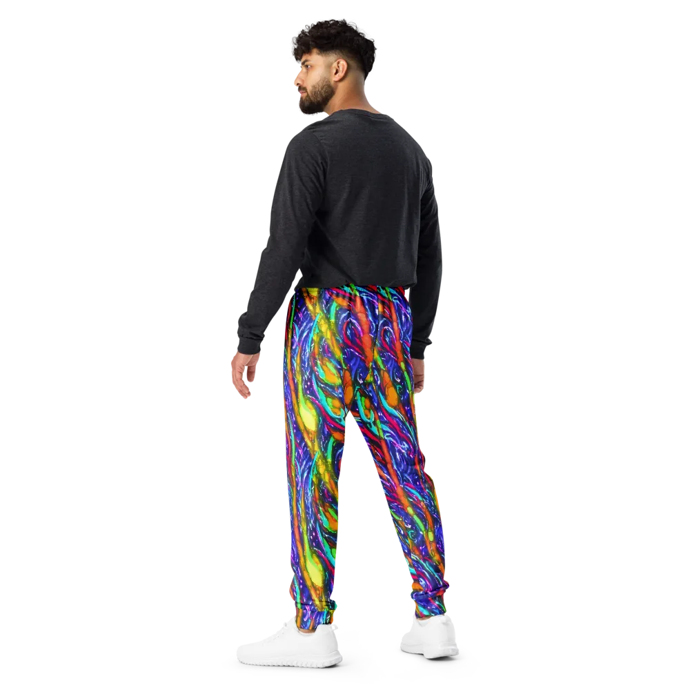 Electric Pour on Men's Joggers — Back