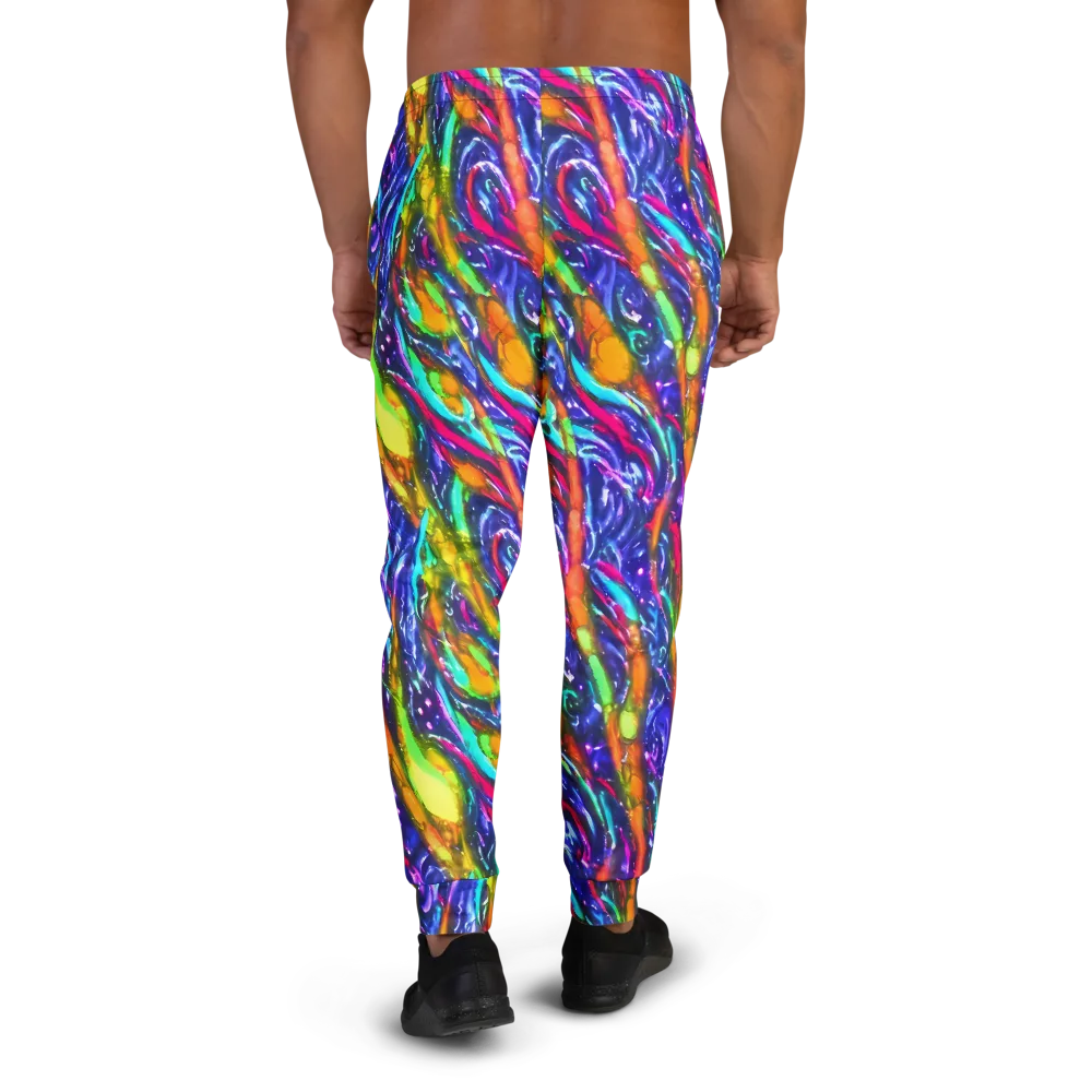 Electric Pour on Men's Joggers — Back