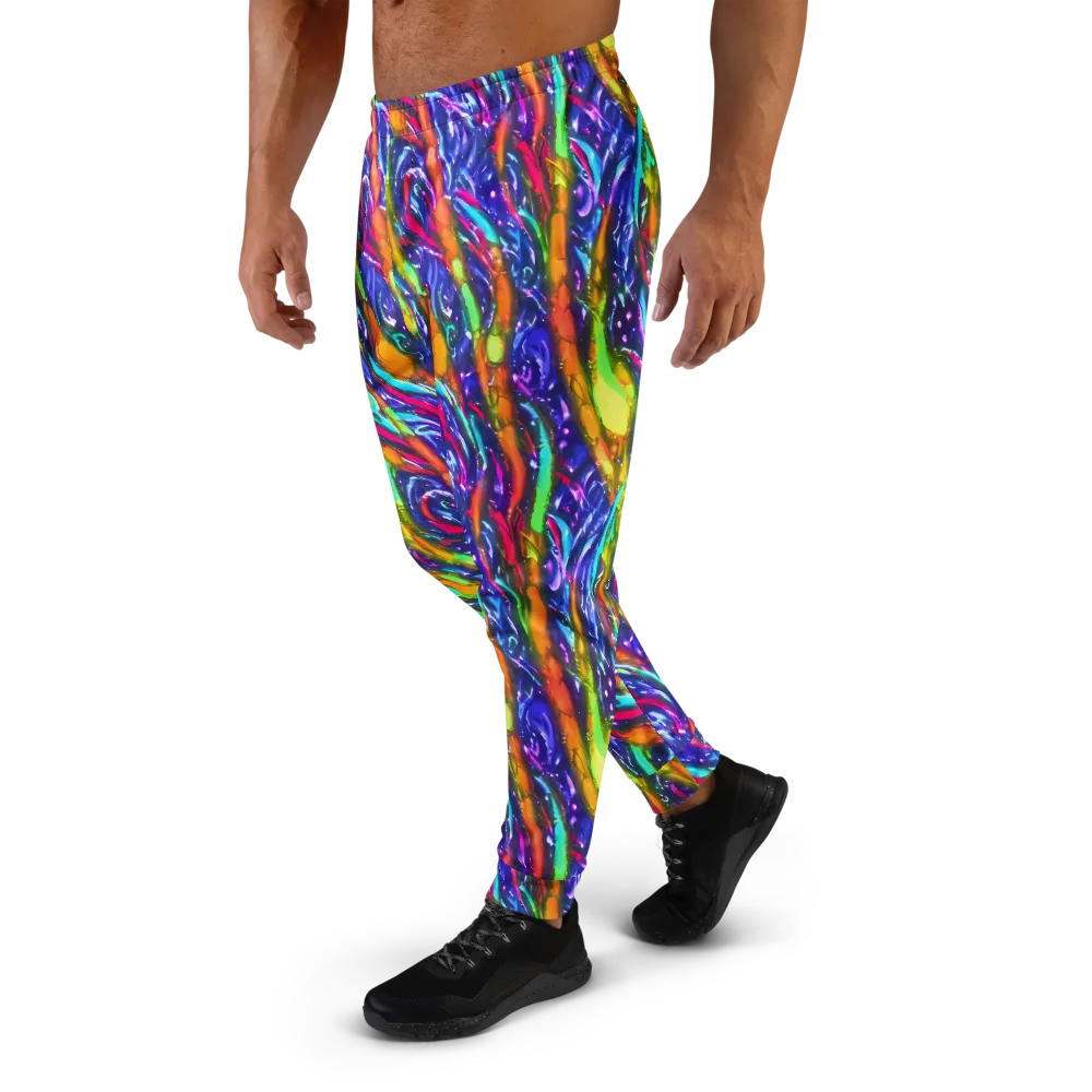 Electric Pour on Men's Joggers — Left