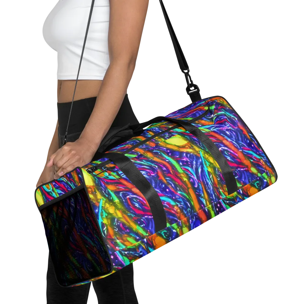 Electric Pour on Duffle Bag — Front