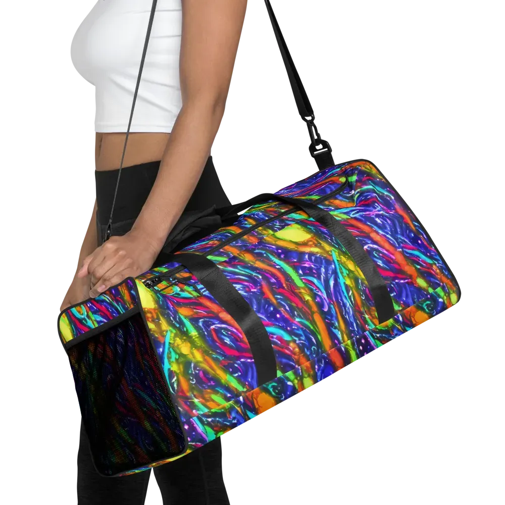 Electric Pour on Duffle Bag — Front